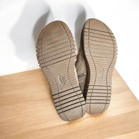 COMFORTIVA 8M Wmns Taupe Suede (Grey) Waterproof Full Grain Leather Boots - Picture 10 of 16